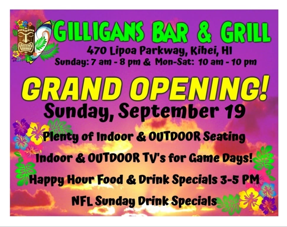 grand opening at gilligans
