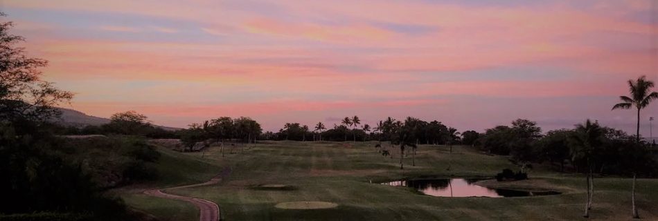 Sunset at Maui Nui Golf Club Kihei Maui HI 96753