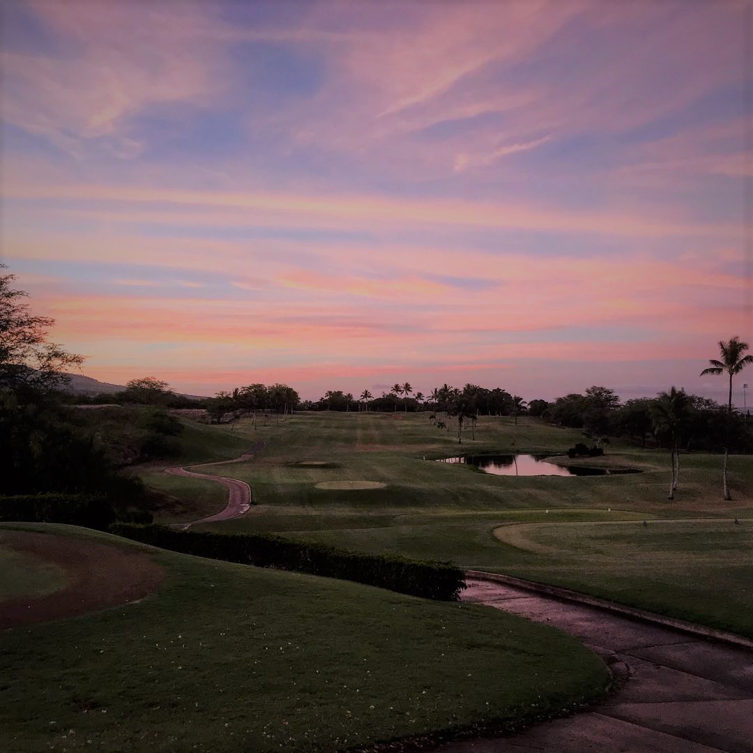 Sunset at Maui Nui Golf Club Kihei Maui HI 96753