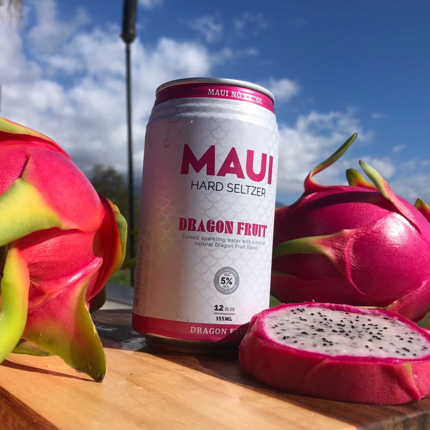 Maui Brew Dragonfruit Seltzer at Gilligans Bar and Grill Kihei HI 96753